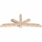 Ekena Millwork Alberta Smooth Timber Gable Bracket, Douglas Fir, 96"W x 40"H x 5 1/2"D x 5 1/2"F, 10/12 Pitch GBW096X40X0606ALB00SDF - alternate 4
